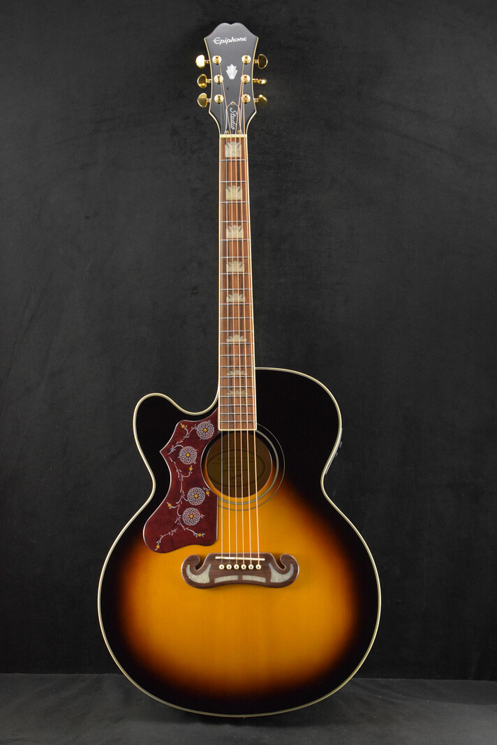 Epiphone Epiphone J-200 EC Studio Left-Handed Vintage Sunburst