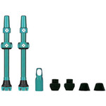 Muc-Off Muc-Off V2 Tubeless Valve Kit - Turquoise, 60mm, Pair