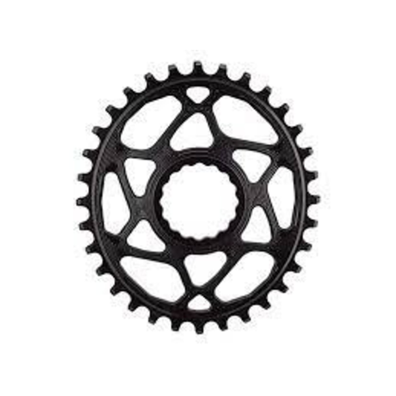 absoluteBLACK absoluteBLACK Oval Direct Mount Chainring - 32t, Shimano Direct Mount, 3mm Offset, Requires Hyperglide+ Chain, Black