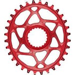 absoluteBLACK absoluteBLACK Oval Direct Mount Chainring - 30t, Shimano Direct Mount, 3mm Offset, Requires Hyperglide+ Chain, Red