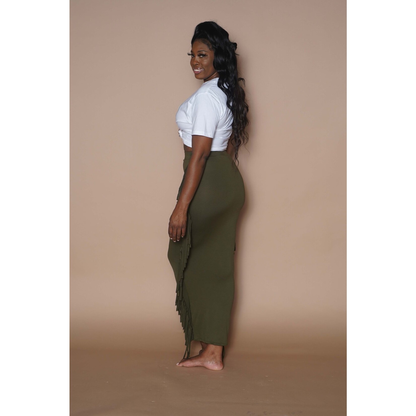 Rodeo Fringe Maxi Skirt