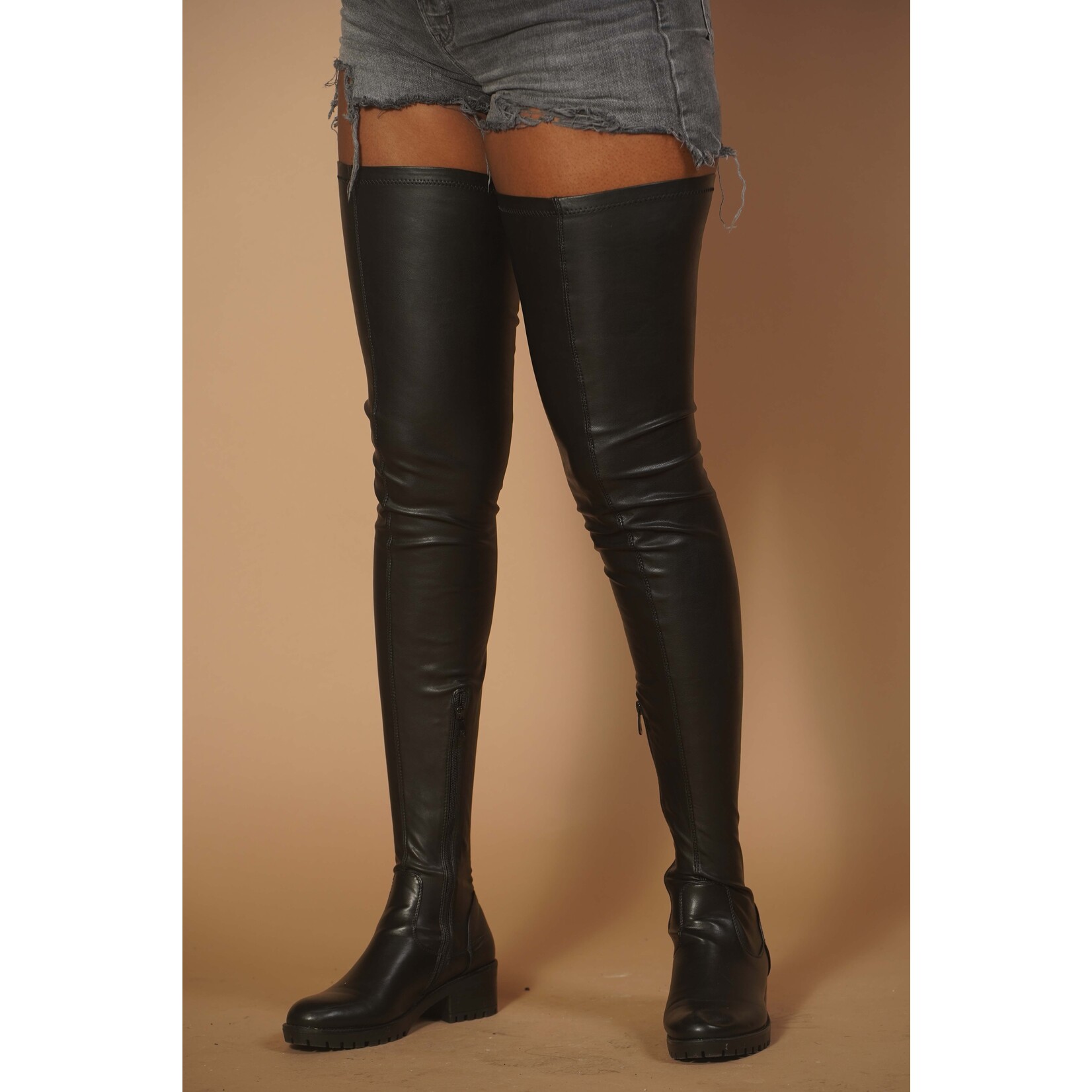 Super Moto Thigh High Boot