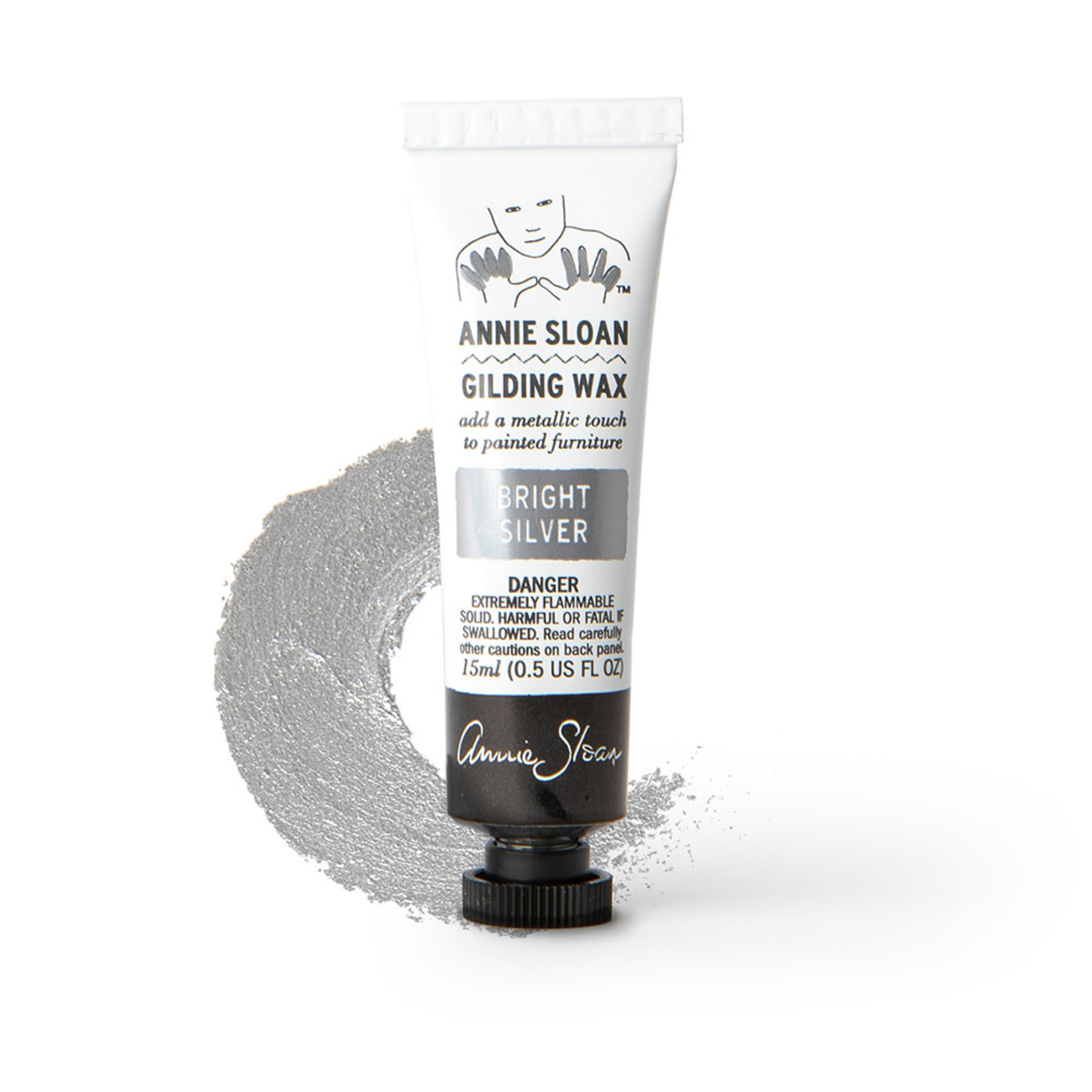 Annie Sloan Gilding Wax Bright Silver