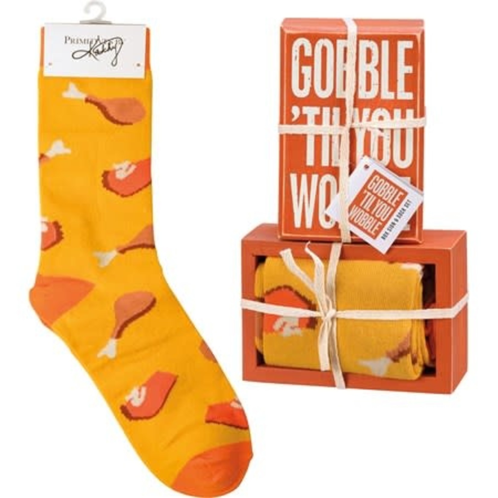 Gobble Box Sign & Sock Set