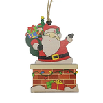 Vintage Santa in Chimney Ornament