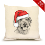 Santa Golden Medium Pillow