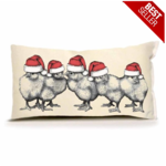Santa Chicks Pillow
