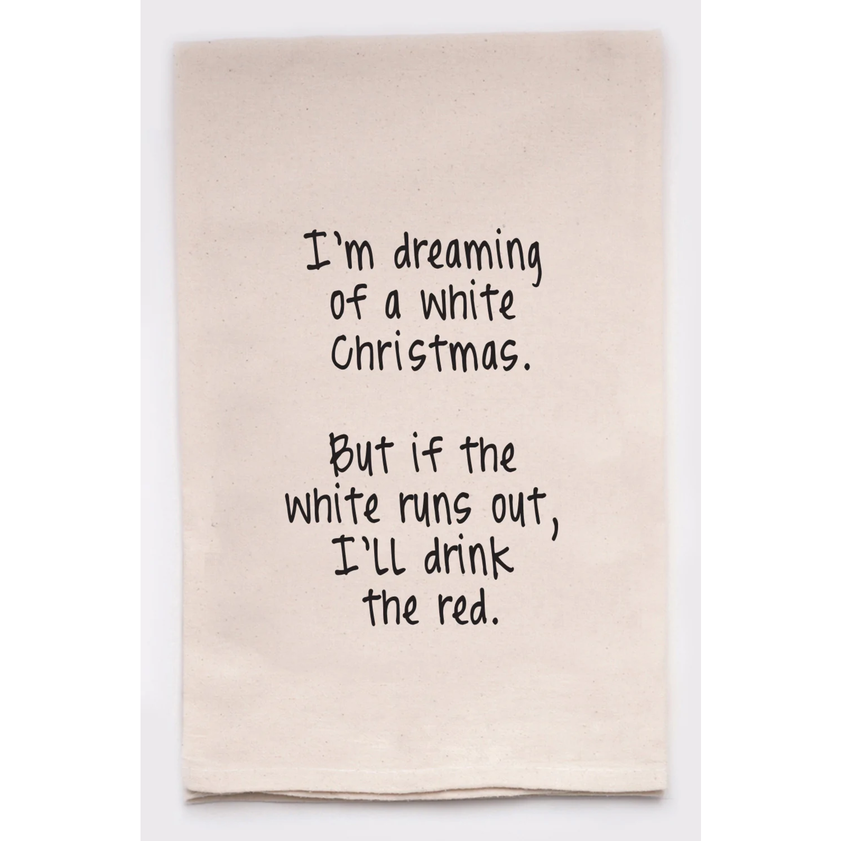 White Christmas Tea Towel