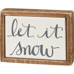 Let It Snow Box Sign Mini
