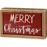 Merry Christmas Box Sign Mini