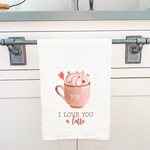 I Love You a Latte Tea Towel