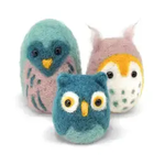The Crafty Kit Company Owl Family Felting Kit