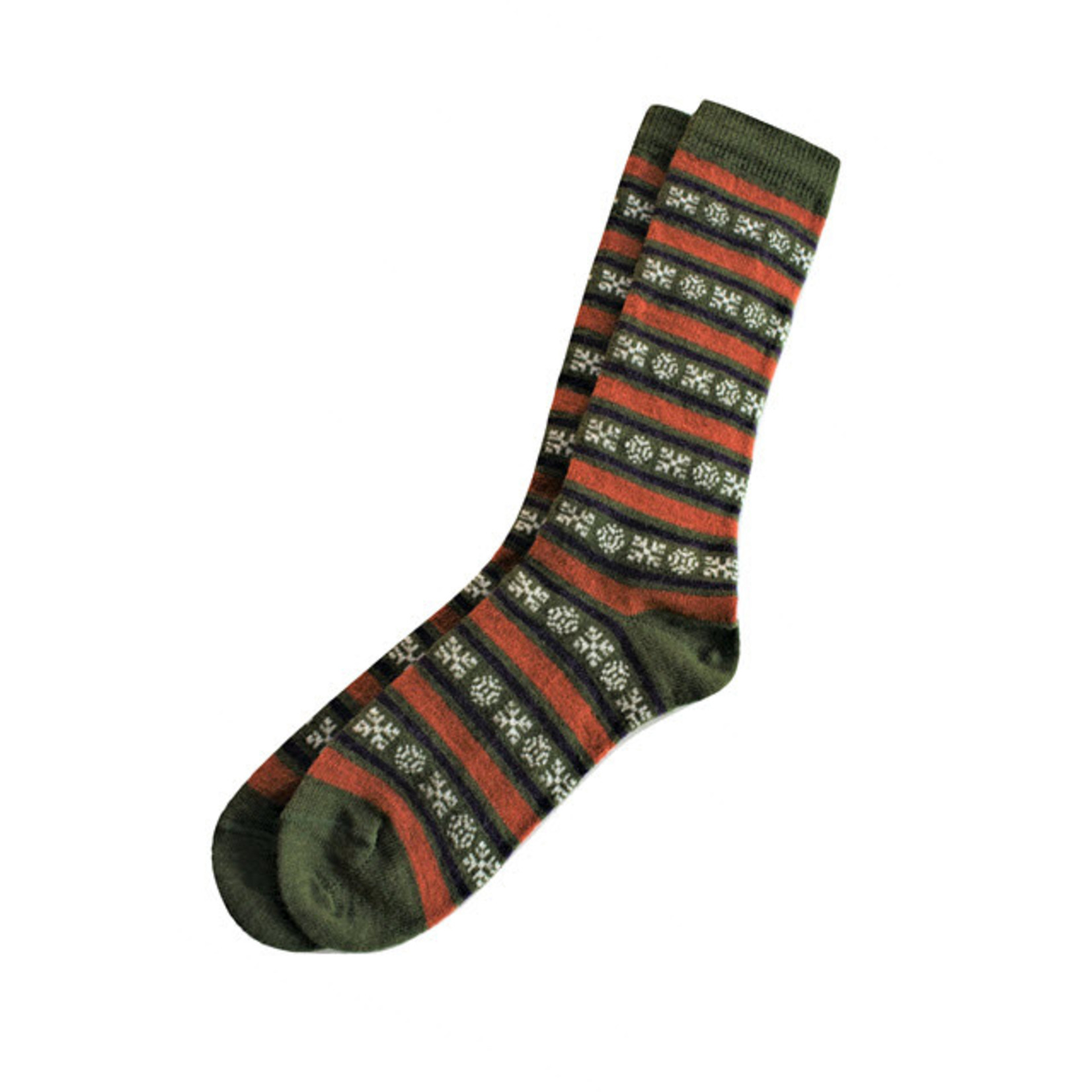 Tey Art Inc Alpaca Socks Geo Stripe L