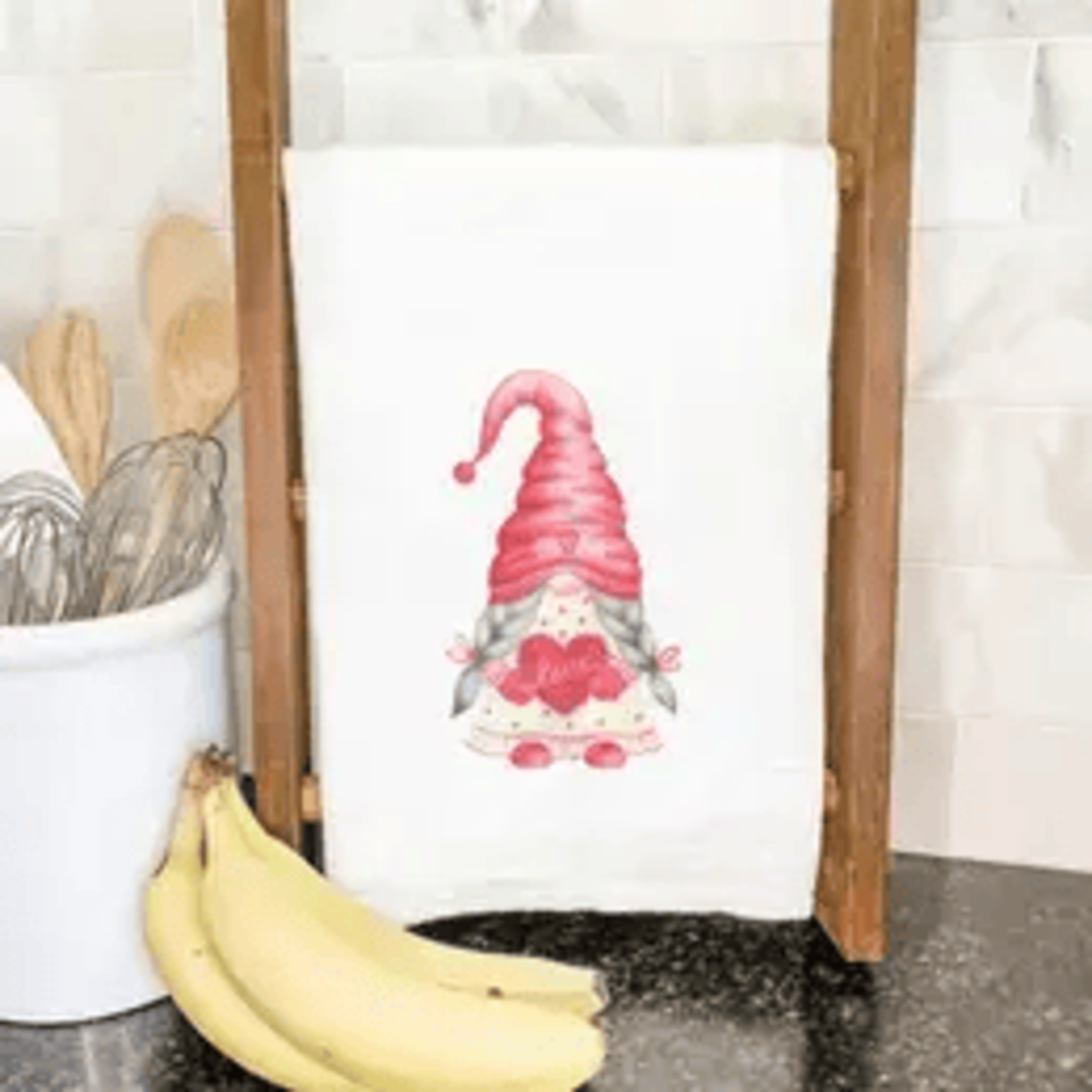 Love Gnome Tea Towel