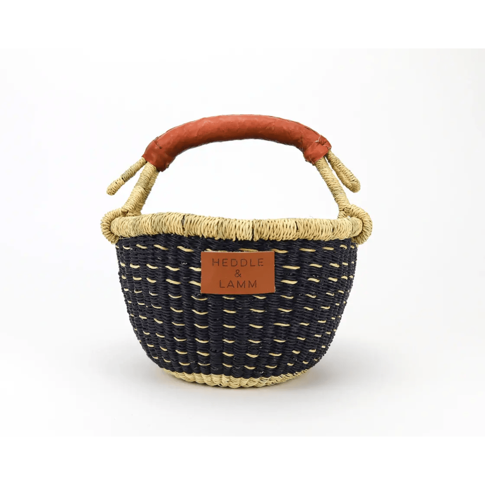 Thema Mini Bolga Basket - Brown Handle