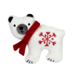 dzi Handmade Polar Bear Ornament