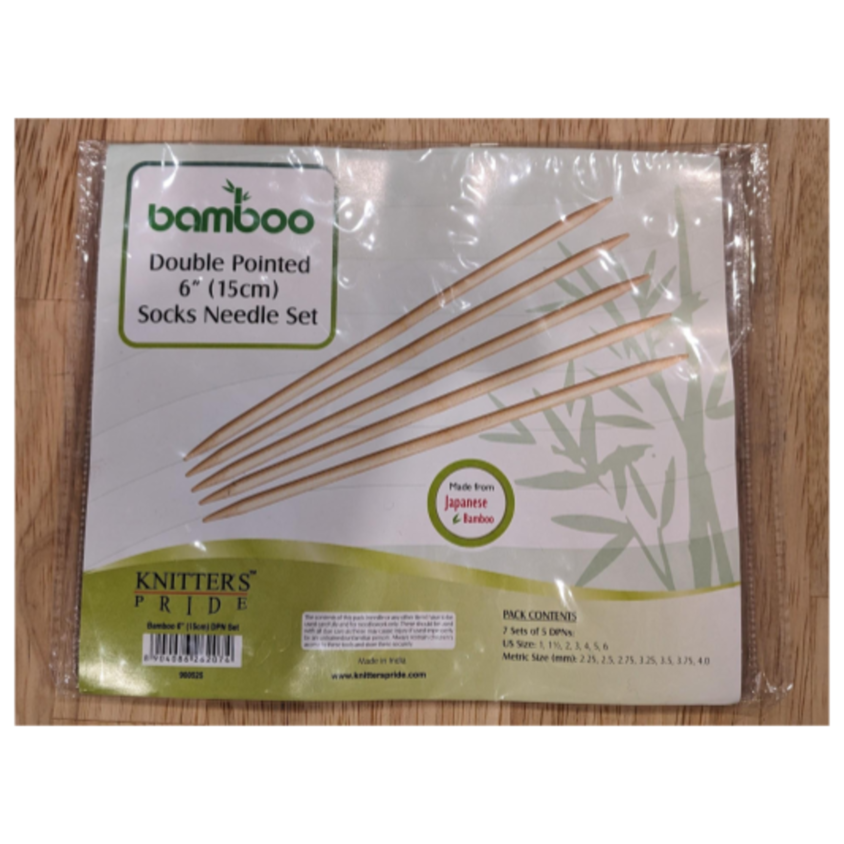 Knitter's Pride Bamboo Double Pointed Needle Set