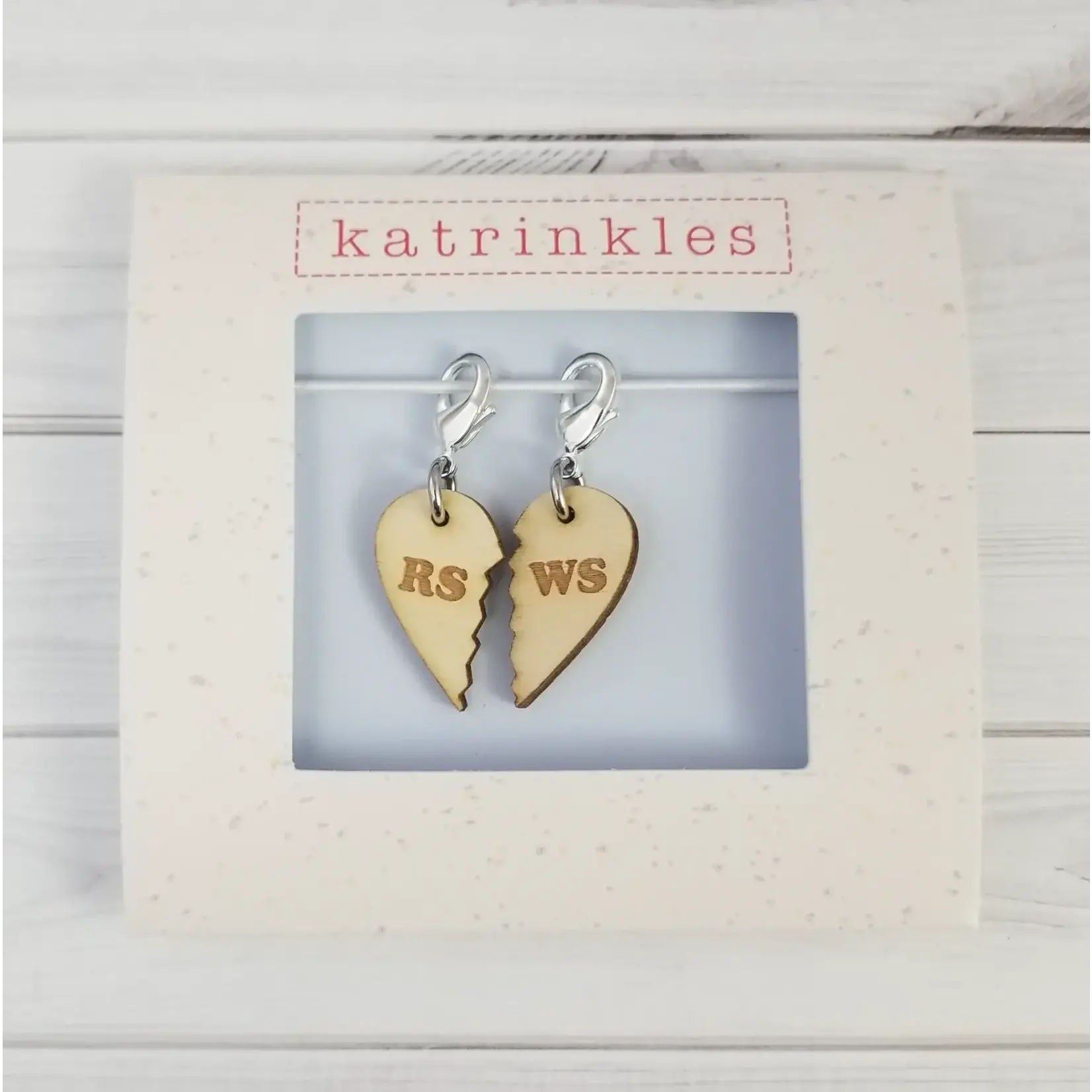 Katrinkles RS WS Heart Best Friend Markers on Lobster Claws