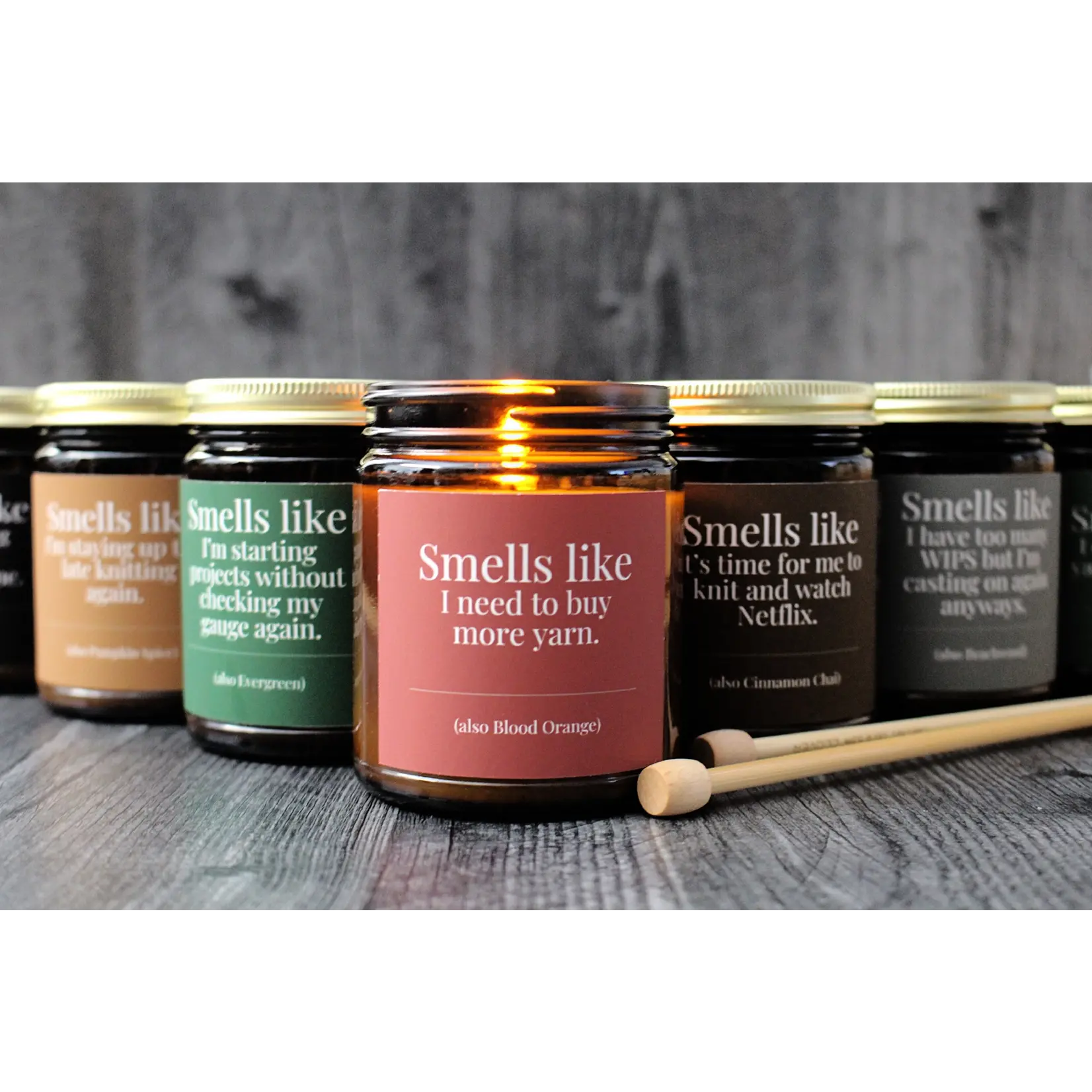 NNK Press Hand-poured Coconut Soy Wax Candles For Knitters 4 oz
