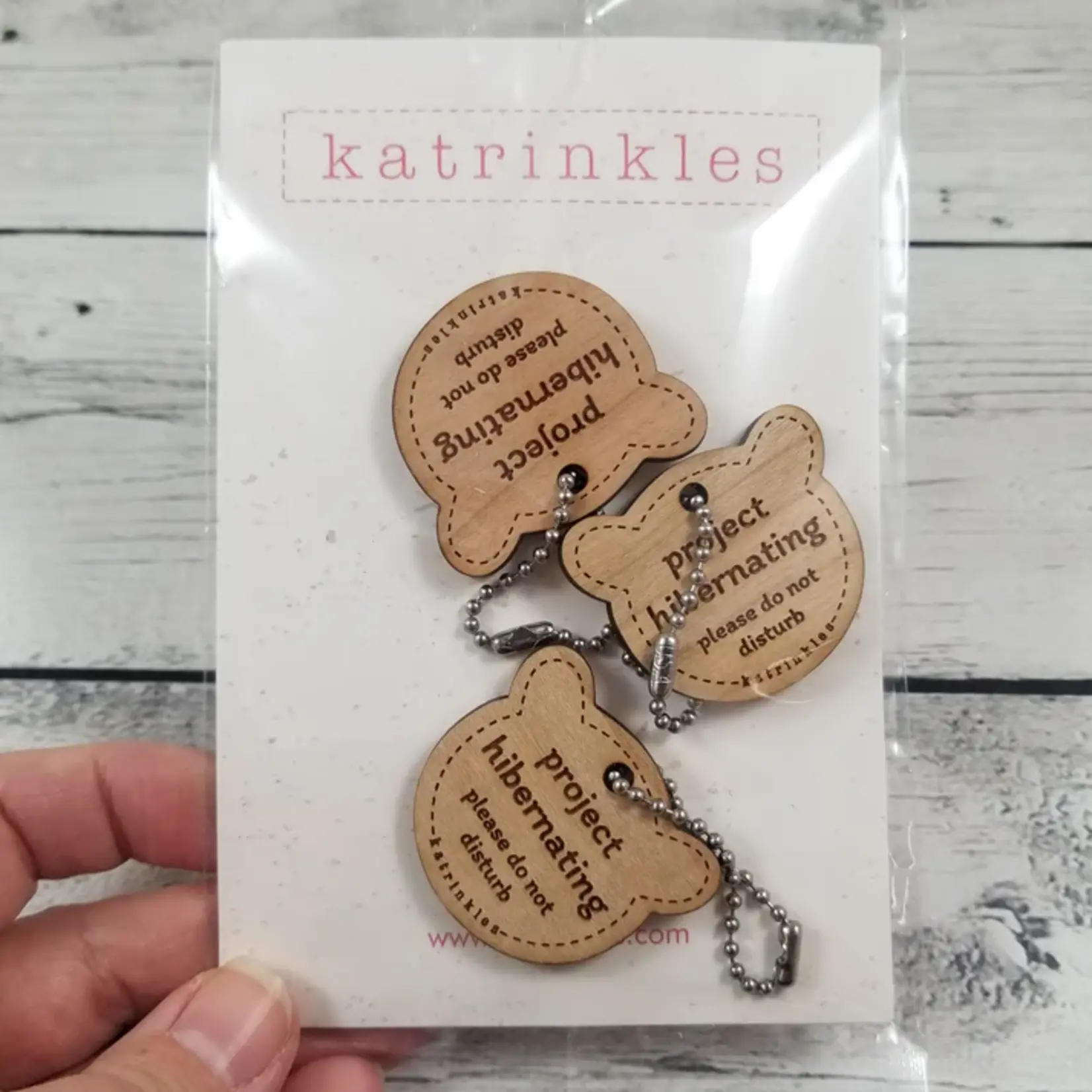 Katrinkles Project Hibernating Bear Bag Tags