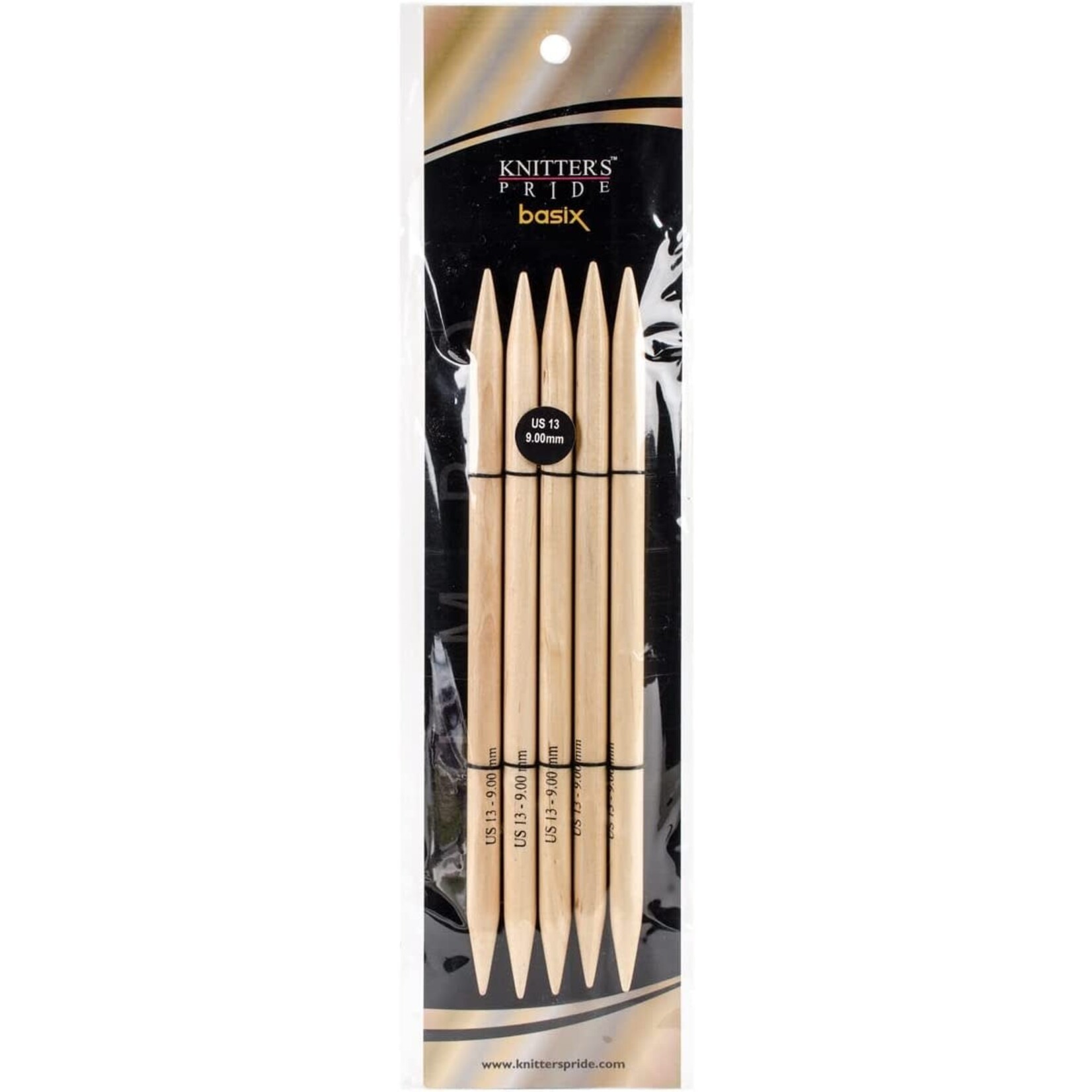 Knit Pro Basix Beech 8" Double Point Needles