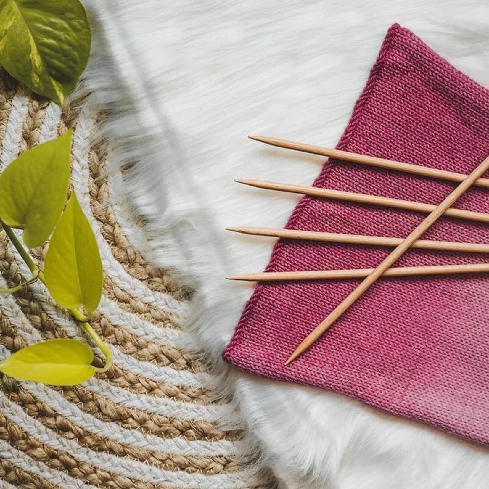 Knit Pro Basix Beech 8" Double Point Needles