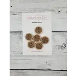 Katrinkles Knit Buttons | 5/8" - Card of 6 Buttons