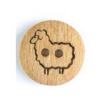 Dill Buttons Wood Button Sheep