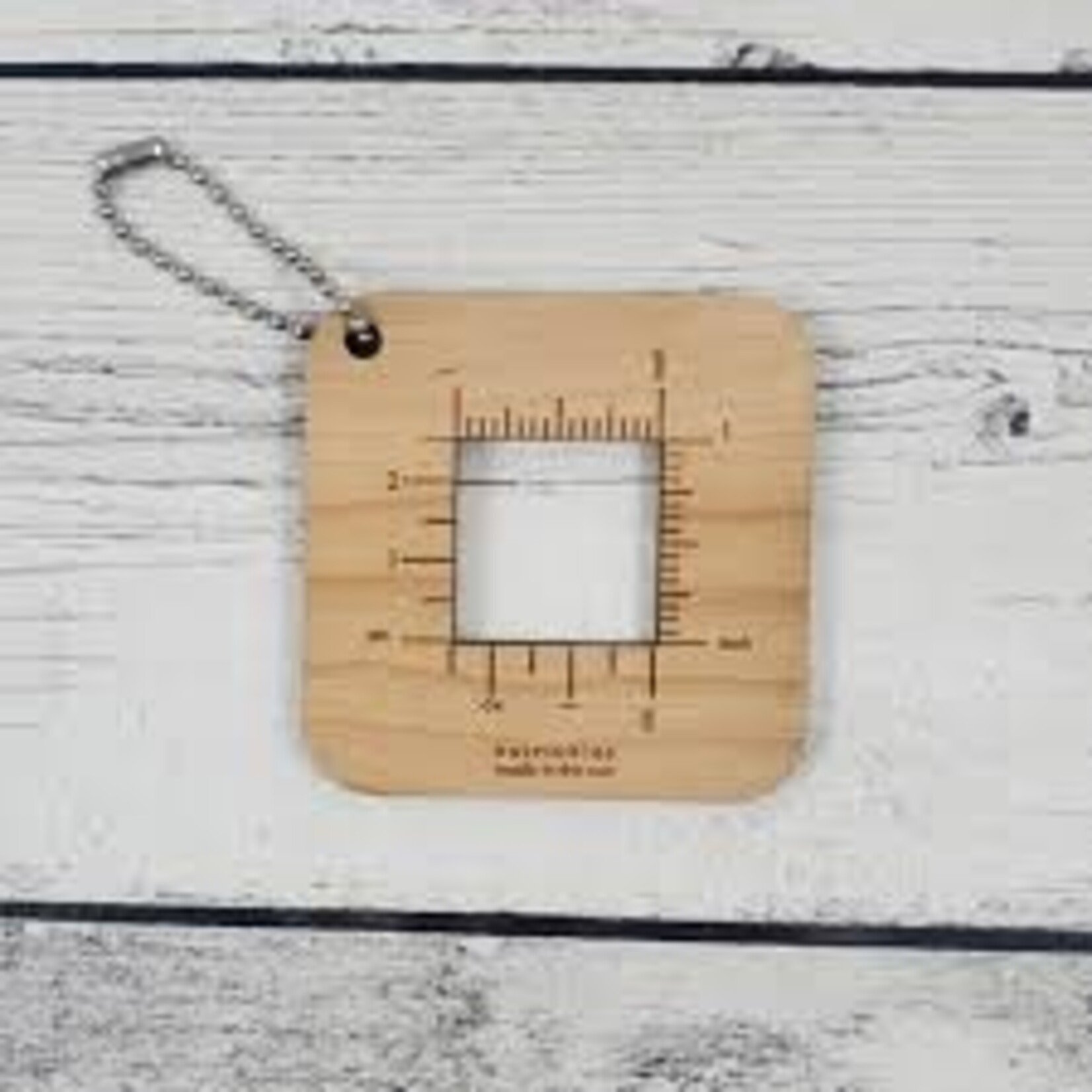 Katrinkles 1" Gauge Swatch Ruler Fob Clip