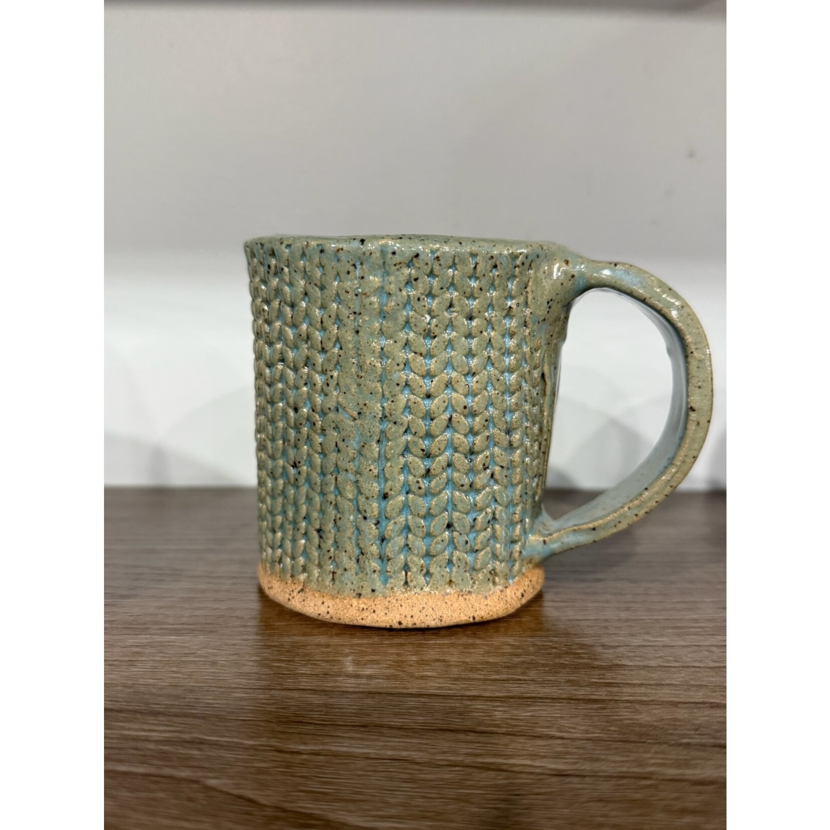 DY Pottery Knit Mug Green