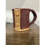 DY Pottery Knit Mug w Buttons