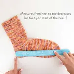 Twice Sheared Sheep Sock Sizing Ruler