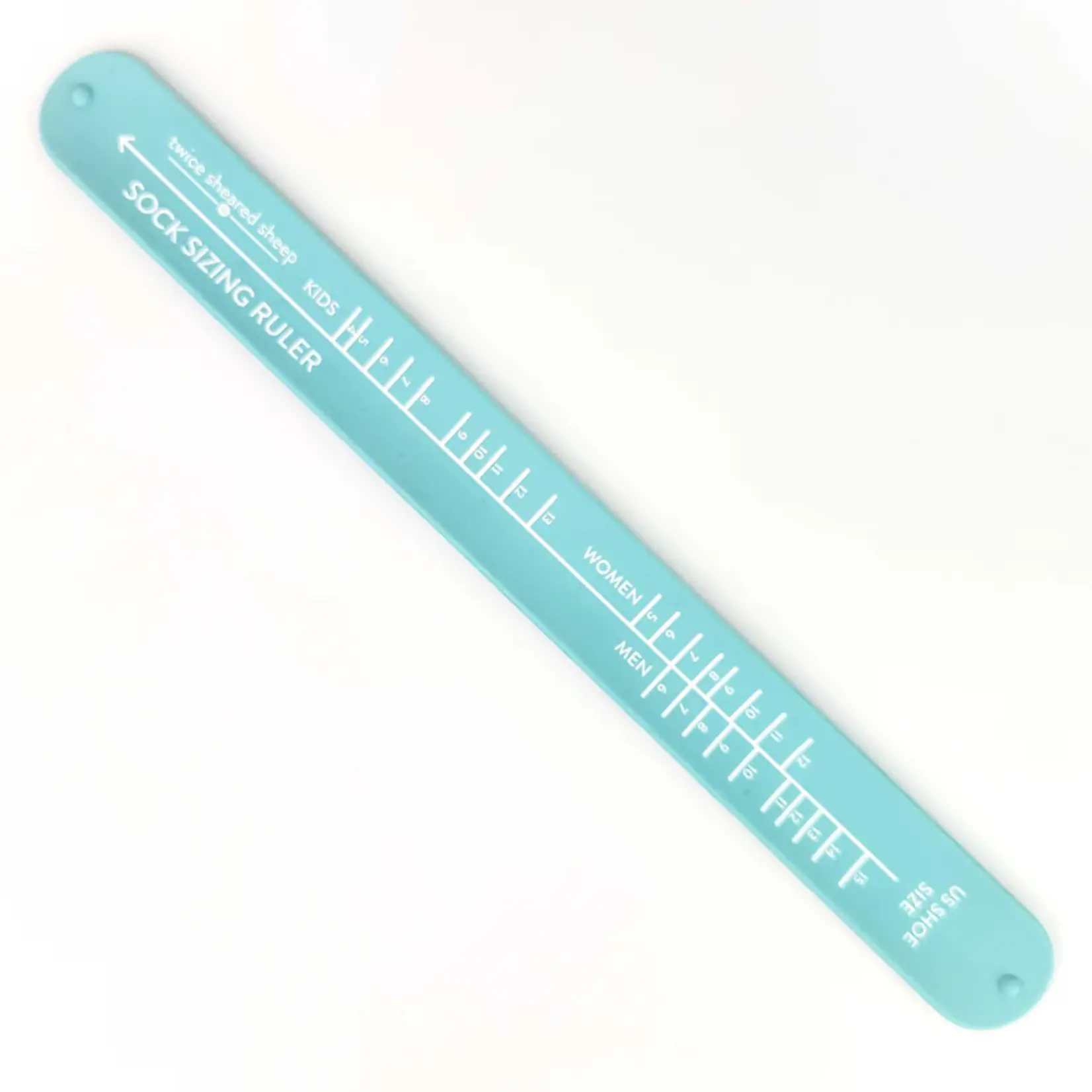 Twice Sheared Sheep Sock Sizing Ruler