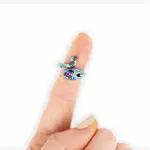 Twice Sheared Sheep Peacock Tension Ring
