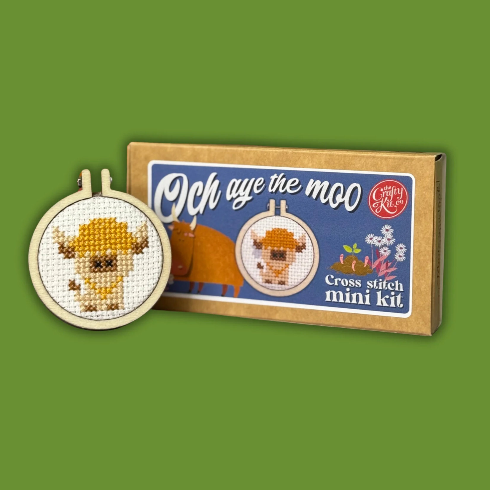 The Crafty Kit Company Mini Matchbox Cross Stitch Kit