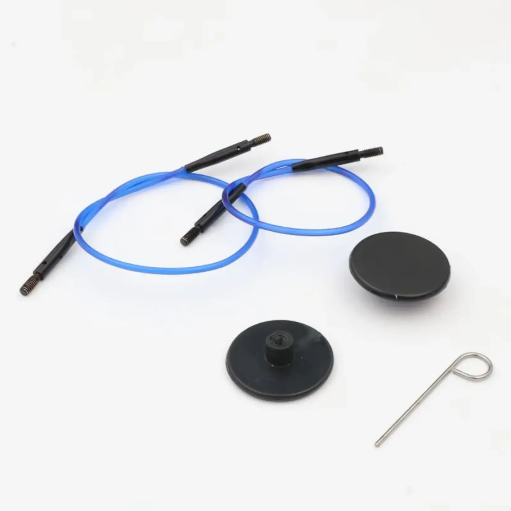 Knit Pro Blue Nylon Cable Set for Denim Indigo Mini IC Needles