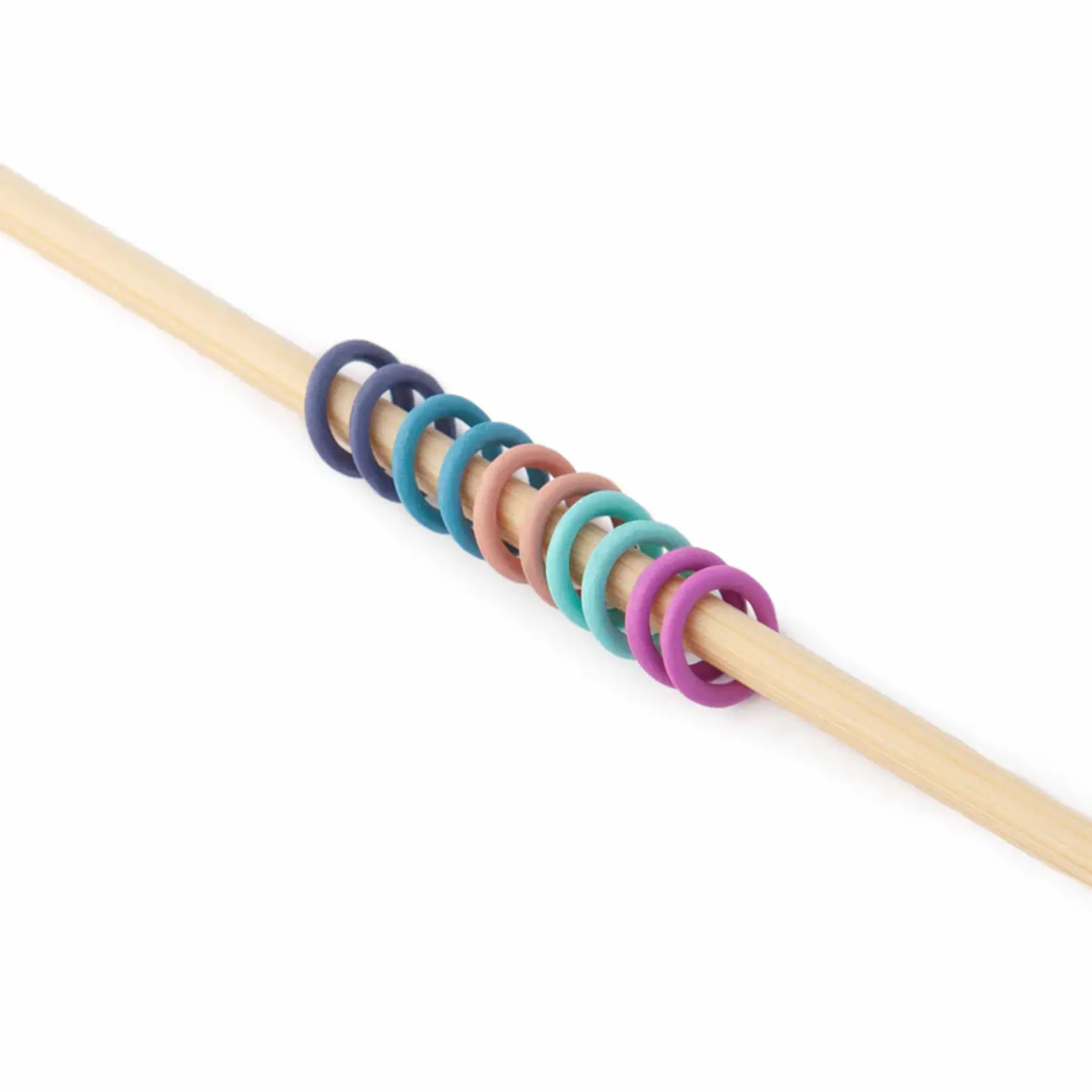 Twice Sheared Sheep Simple Ring Stitch Markers - Rainbow