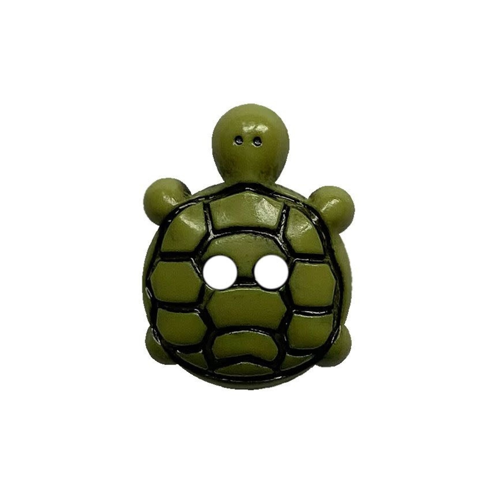 Dill Buttons Green Turtle 18mm - Dill Button 311128