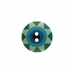 Dill Buttons Kaffe Fassett Printed Button  - 15mm - Dill Button 261403