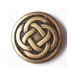 Dill Buttons Metal Celtic Knot - 23mm -  Dill Button 331147