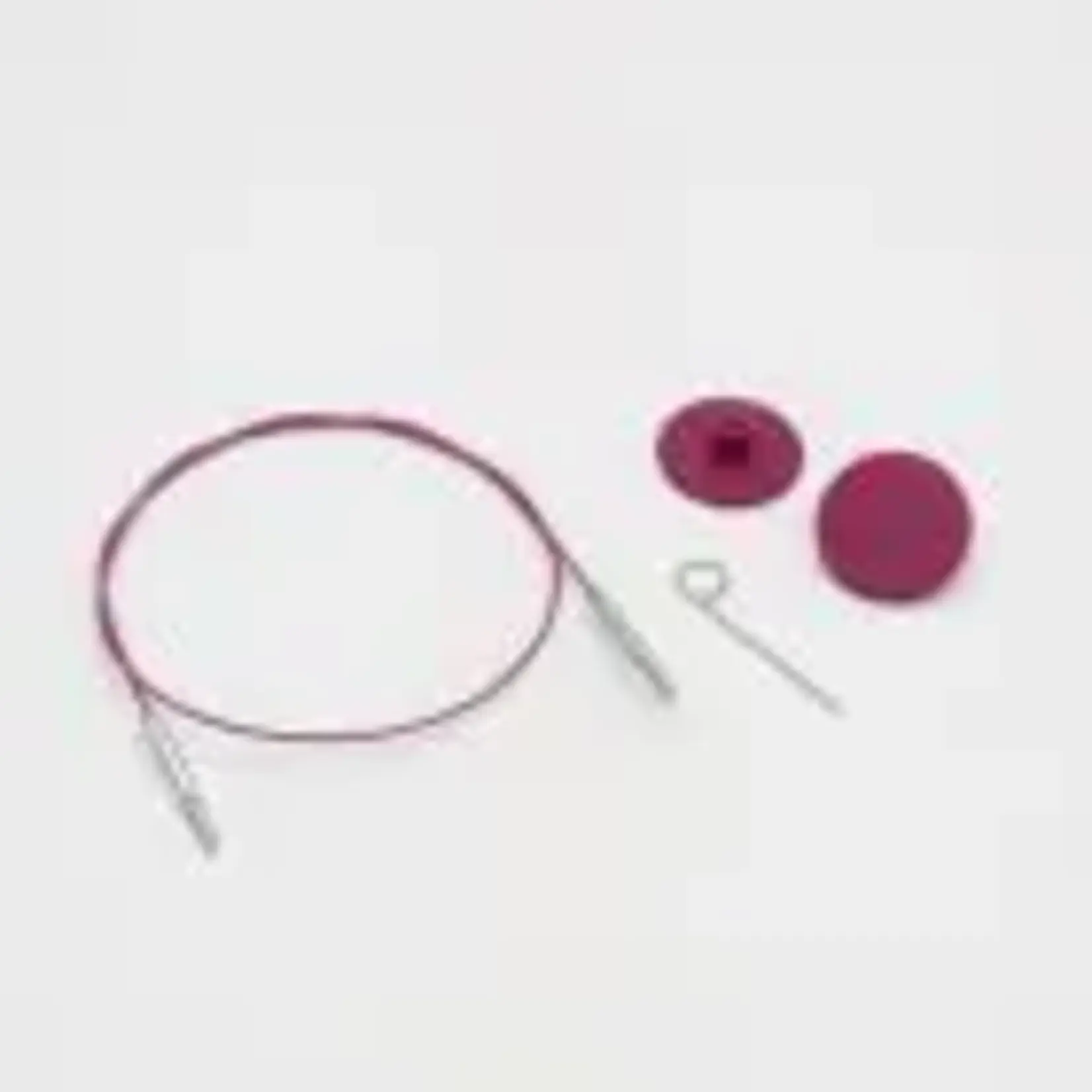 Knit Pro Thin & Flex - 360 Swivel Cable - Black Nylon-Coated