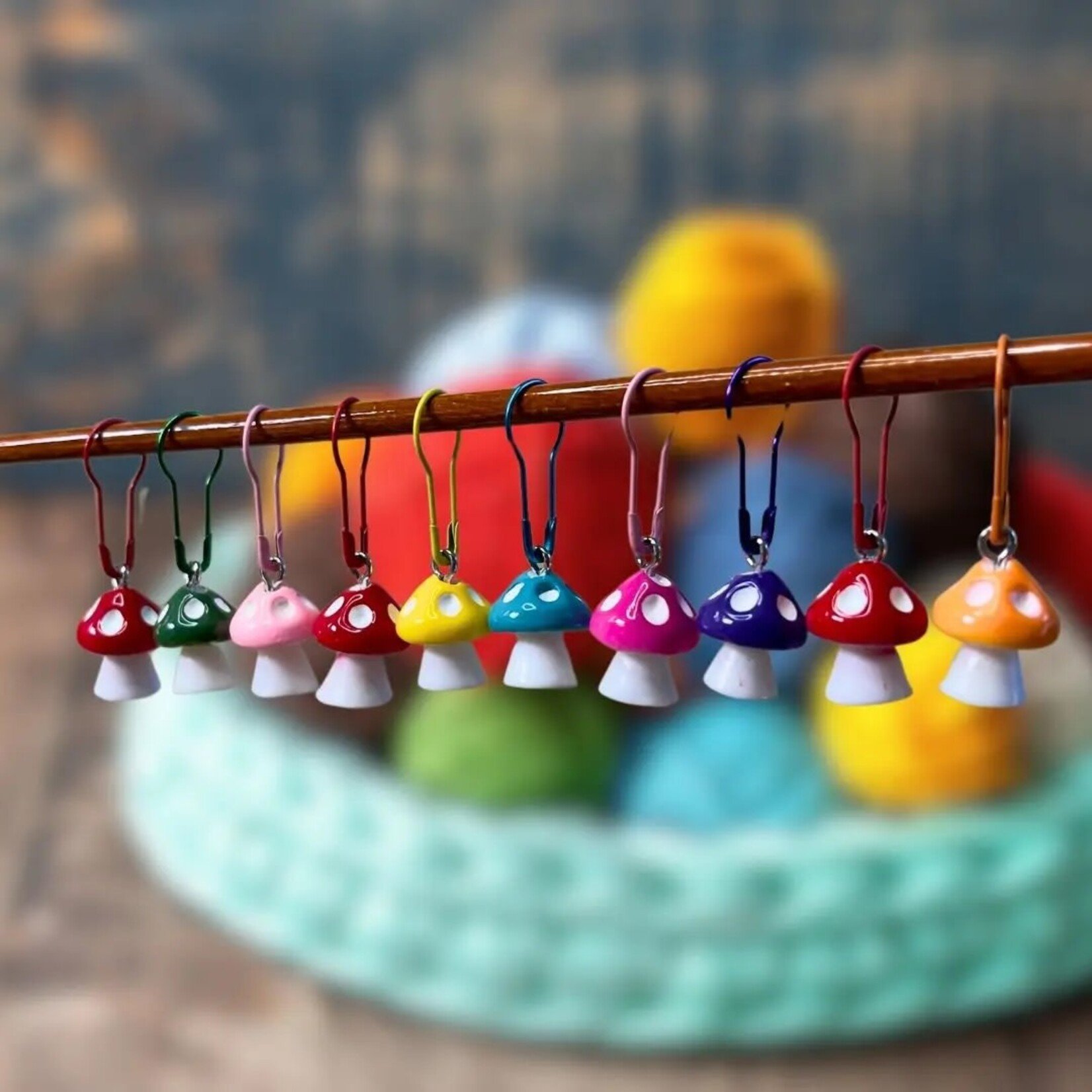 Anna B Shop Happy Little Shrooms Stitch Markers