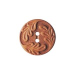 Dill Buttons Polymide Leaf Ornament Button - 23mm - Dill Button 346007