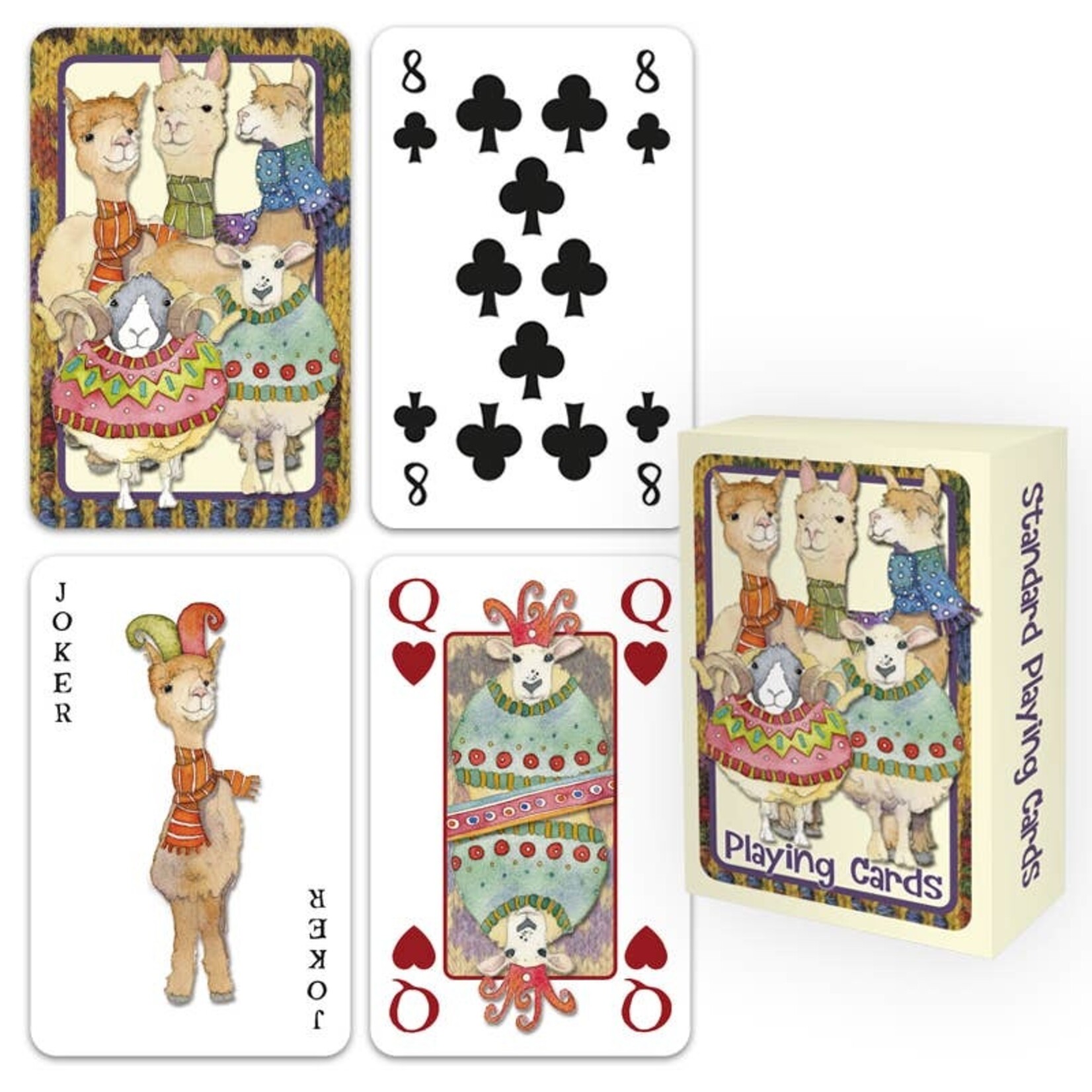 Emma Ball Ltd Woolly Sheep & Alpaca Playing Cards