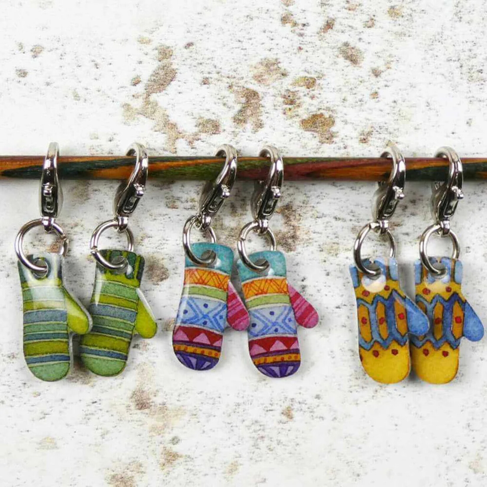 Emma Ball Ltd Mittens Stitch Markers (Set of 6)