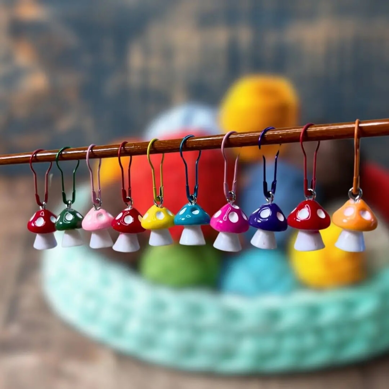 Anna B Shop Happy Little Shrooms Stitch Markers