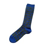 Tey Art Inc Alpaca Socks - Honeycomb Blue Large