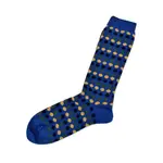 Tey Art Inc Alpaca Socks - Polka Dot Blue Medium