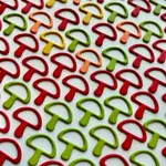 Anna B Shop Magic Mushrooms Knitting Stitch Markers - Set of 10