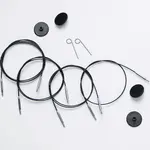Knit Pro Black Swivel Stainless Steel Cable